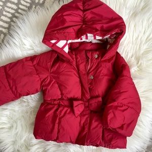 Gap Red Bow Winter Coat